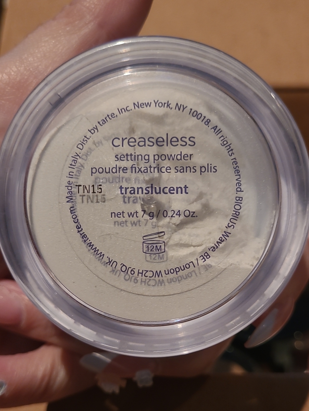 tarte translucent loose setting powder